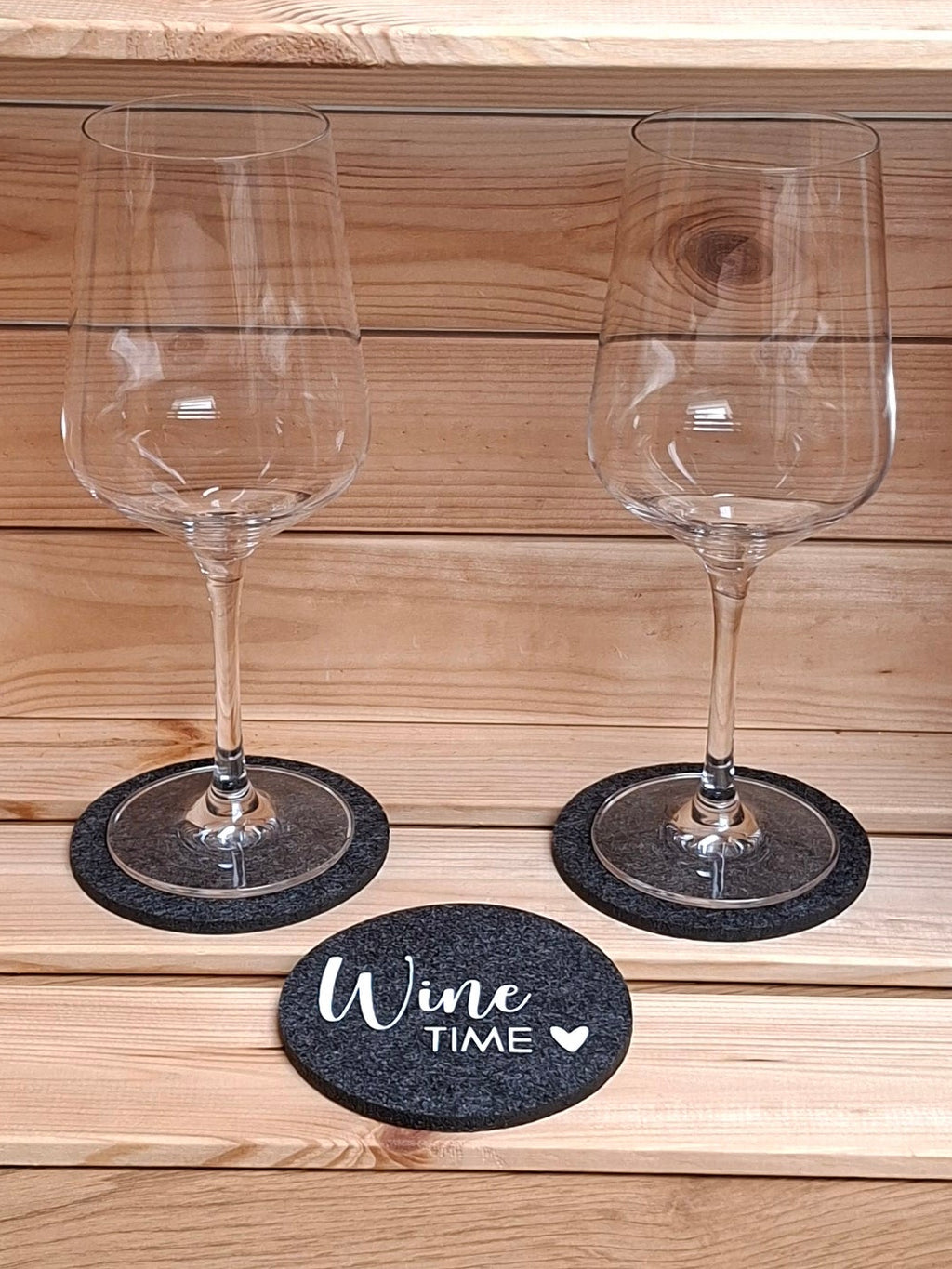 Filzuntersetzer "Wine Time"