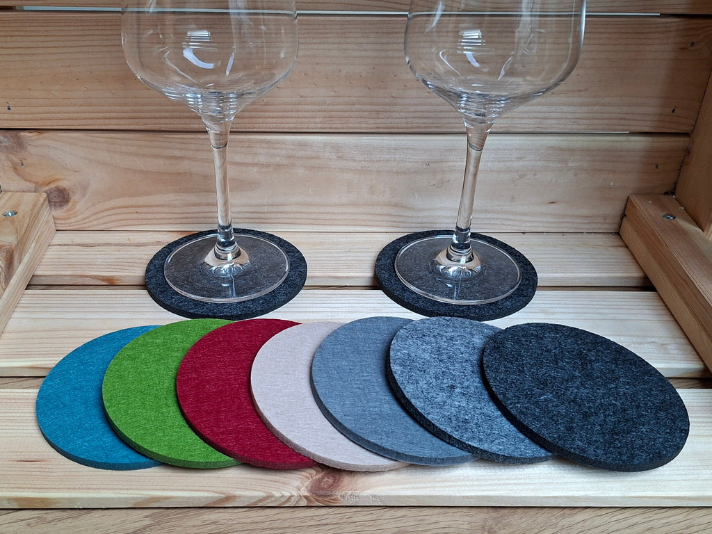 Filzuntersetzer "Let's Talk About Wein"