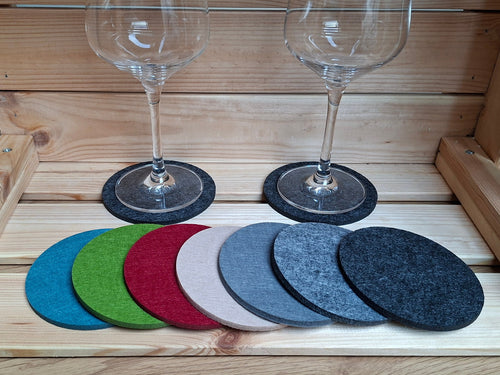 Filzuntersetzer "Let's Talk About Wein"