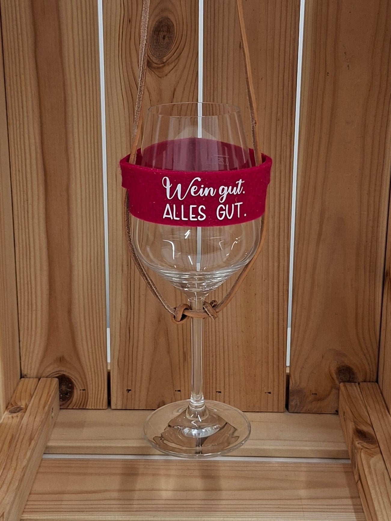 Weinglashalter "Wein gut. ALLES GUT."