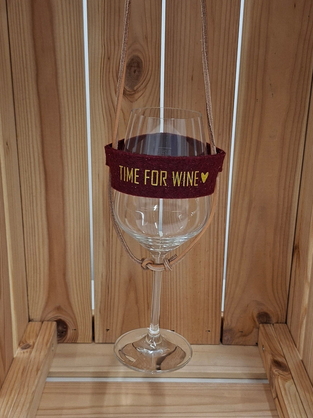 Weinglashalter "Time For Wine"