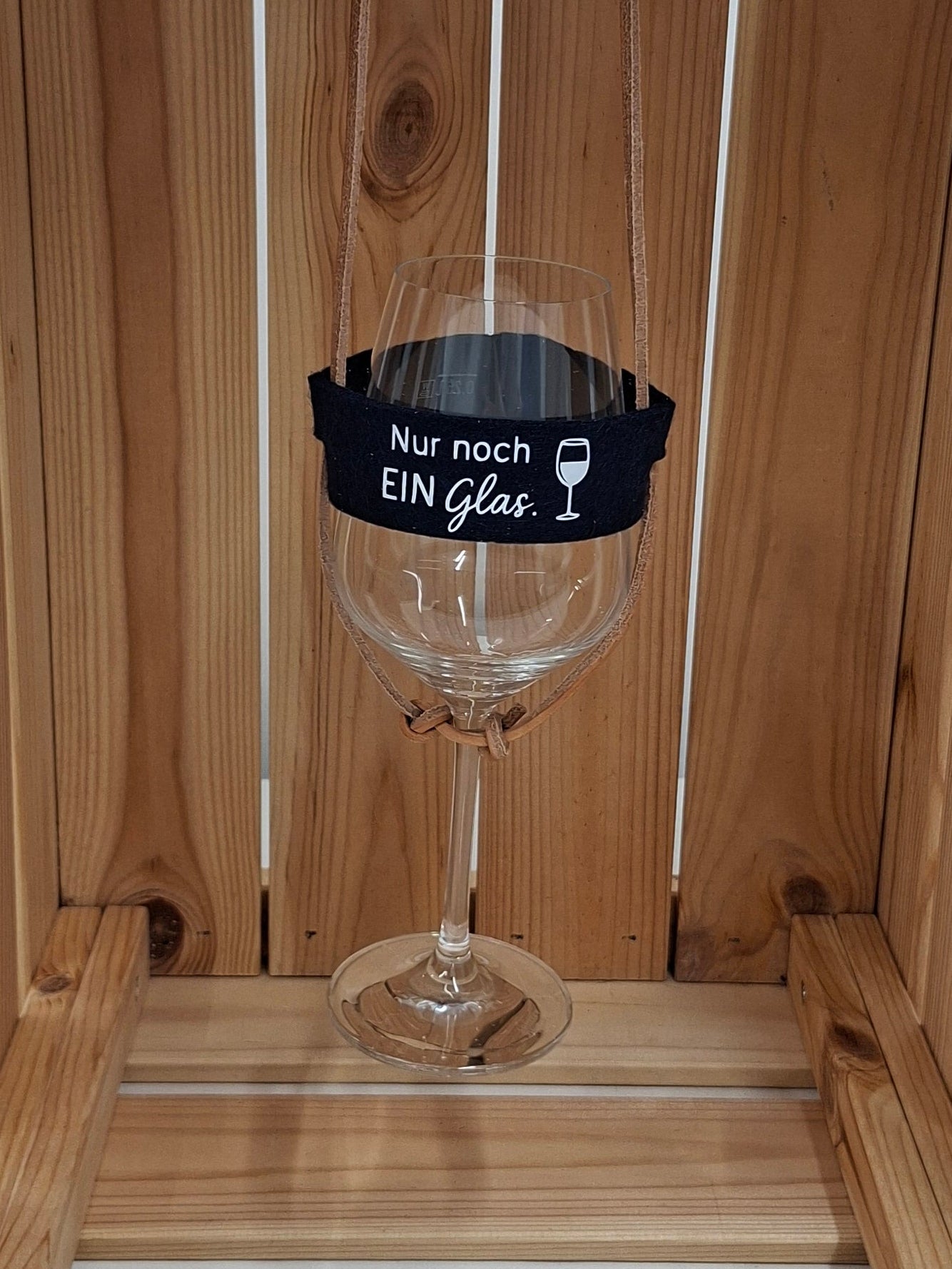Weinglashalter "Nur noch EIN Glas"